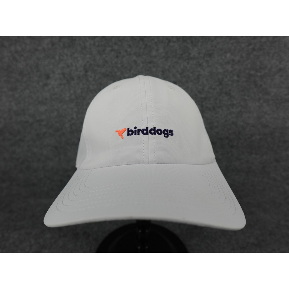 Birddogs Baseball Hat Mens OSFM White Good Performance Adjustable Strapback Cap